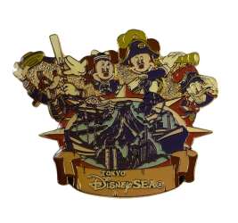 112457 - Unknown Series - Tokyo DisneySea Lands with Mickey, Minnie, Goofy and Donald - Tokyo Disneyland Resort