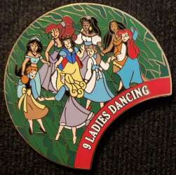 112469 - Holiday 2000 Wreath - 12 Days of Christmas - 9 Ladies Dancing