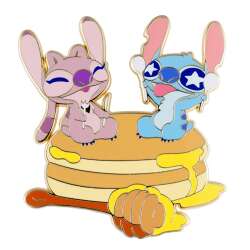 Angel and Stitch on Pancakes