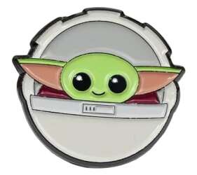 The Child smiling in a hover carriage