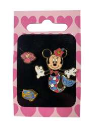 112575 - Mermaid Minnie Three-Pin Set - Mermaid Minnie Mouse, Shell and Fish Complete Set - Disney Store Japan alternate image