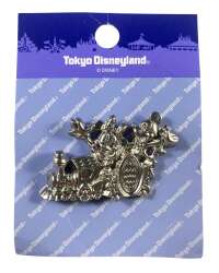 112613 - Electrical Parade DreamLights - Parade Logo Train Float - Pewter Lapel Pin - Mickey and Minnie Mouse - Tokyo Disneyland Resort alternate image