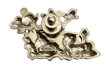 'Electrical Parade DreamLights - Parade Logo Train Float - Pewter Lapel Pin - Mickey and Minnie Mouse - TDR'