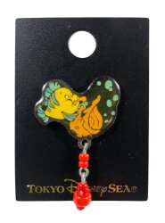 112618 - The Little Mermaid Dangle Series - Flounder Playing Shell Saxophone - Tokyo Disneyland Resort alternate image
