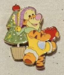 Tigger - Christmas Tree and Heart Present