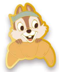 'Disney x Kingsley Cafe Collection - Chip holding Croissant - DLIC'