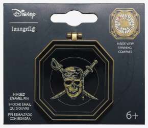 113107 - BoxLunch - Disney - Jack Sparrow Spinning Compass Hinged Enamel Pin - Loungefly alternate image