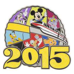 2015 Dated Year Pins - EPCOT Spaceship Earth Dated Jumbo - WDW