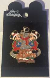 Mickey and Minnie with Snowman