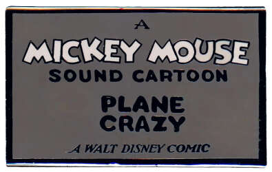 Plane Crazy - Title Pin