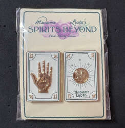Disney Club 33 2 Pin Set Madame Leota Spirits Beyond Tarot Card Haunted Mansion