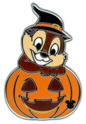 Halloween — Chip in Witch Hat On Pumpkin