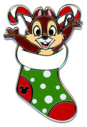 Christmas — Chip in Stocking with Candy Canes CHASER