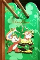 St. Patrick&#039;s Day - 2015 - Chip and Dale with Pot of Gold and Glitter Clovers - MLT