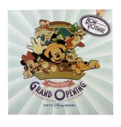 113403 - Grand Opening - Bon Voyage - Framed Pin Set Puzzle - Mickey, Minnie, Donald, Goofy, Pluto, Chip 'n' Dale, Huey, Dewey and Louie - Tokyo Disneyland Resort alternate image