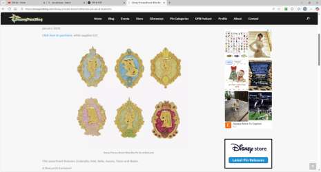 113404 - Disney Princess Brooch Blind Box Enamel Pin — BoxLunch Exclusive - Disney Licensed alternate image