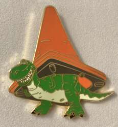 Rex under a traffic cone