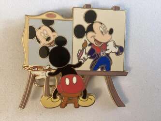 Mickey painting Mickey. Self portrait