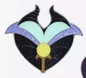 Maleficent Glitter Heart