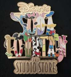 Disney's Soda Fountain and Studio Store Logo — Character Letters
