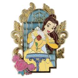 Beauty and the Beast Stained Glass Belle Enchanted Rose