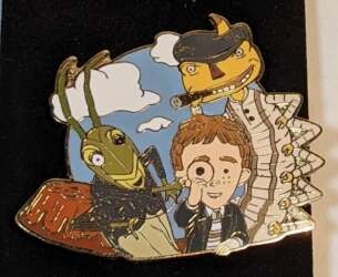 114012 - Unknown Series - DS - Commodore Centipede, Mr Grasshopper and James - James and the Giant Peach - Disney Store US alternate image