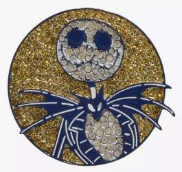 114132 - Hot Topic - Disney - Jack Skellington Rhinestone Enamel Pin - Disney Licensed alternate image