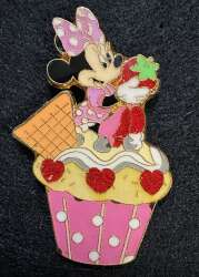 Minnie Mouse on Strawberry Cupcake
