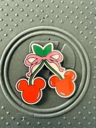 114521 - Loungefly Disney Mickey Mouse Cherries Enamel Pin - Loungefly alternate image
