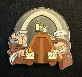 Statler & Waldorf as The Sleeping Monks on Spaceship Earth