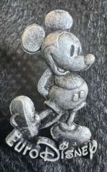 Euro Disney Silver 3D Mickey Mouse