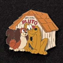 Mr. & Mrs. Pluto - Pluto & Fifi in front of doghouse