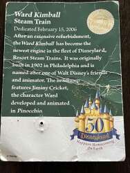 114846 - Disneyland Railroad train car Lilly Belle re-dedication cast LE 500 - Disneyland Resort alternate image