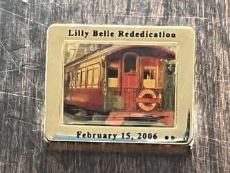 Disneyland Railroad train car Lilly Belle re-dedication cast LE 500