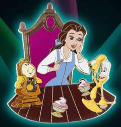 Beauty and the Beast Belle “Be Our Guest” Pin