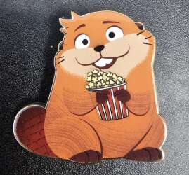 Mabel with popcorn
