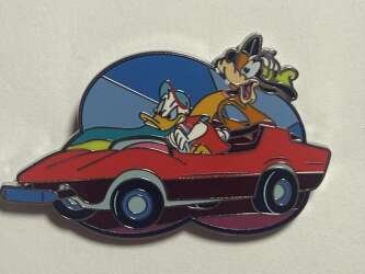 Goofy and Donald riding Autopia