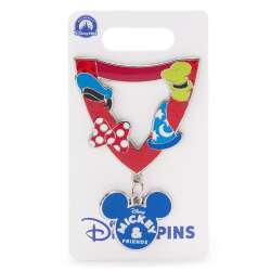 'Pin Lanyard with Medallion Series - Mickey and friends - MLT'