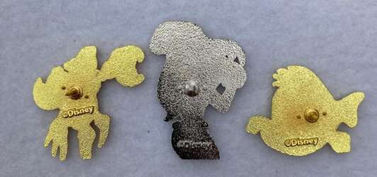 115115 - Bioworld - Bioworld Ariel 3 pin set - Disney Licensed alternate image