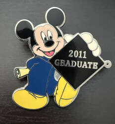 115166 - Graduation series - Mickey - 2011 Graduate - Blue Cap and Gown - Disneyland Resort alternate image