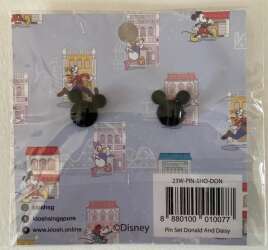 115257 - Singapore Disney Licensed via Klosh - Donald and Daisy with buildings - Disney Licensed alternate image