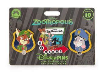 115313 - Zootopia 10th Anniversary - Zootopia 10th Anniversary Pin Set - Disney Store US alternate image