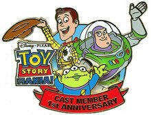 toy story mania cast member 1st anniversary pin