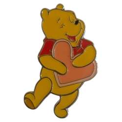 Winnie the Pooh Holding Pink Heart