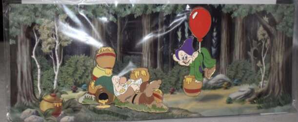 Dopey and Sleepy with Hunny Pots