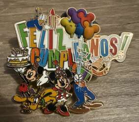 Feliz Cumpleanos! Mickey, Minnie, Pluto, Goofy, and Donald