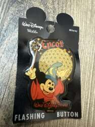 Sorcerer Mickey Epcot Flashing Button