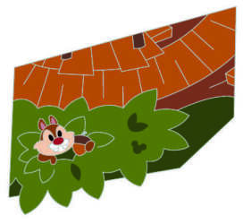 Dale hiding in the bushes