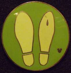 WDW Hidden Mickey Series 2008: Character Footprints - Goofy - WDW