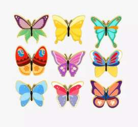 Princess Butterfly Complete 9-Pin Set 2024
